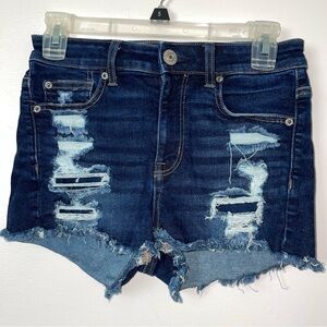 American Eagle High-Rise Distressed Cut-Off Shorts – Size 2